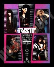 RATT Invasion of Your Privacy Concert World Tour Poster '85/'86 Repro 8x10 Photo picture