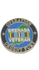 Operation Urgent Fury Grenada Veteran 1-inch Lapel Pin P12409 picture