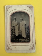 Tintype Of Early Chefs in Occupational Clothing With Tools In Hands-paper Frame picture