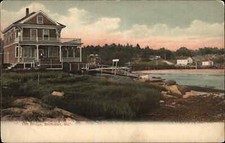 SOUTHPORT ME Toll Bridge c1910 Postcard picture