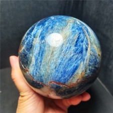 RARE 2197G Natural beautiful Blue Kyanite Sphere Ball Stone Healing WD1817 picture