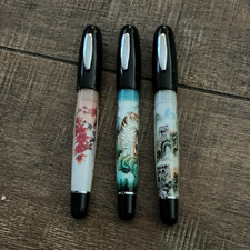 Monteverde Mega USA Limited Edition Collectible Resin Pen Set Lot of 3 w/ Caps picture