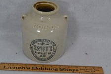 antique stoneware jar  Poison  crock 1910  Swift's Boston Pottery Arsenate  lead picture