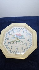 Vintage 1988 Homco Burwood Country Blue Goose Ducks Wall Clock Cottagecor  picture