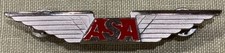 Atlantic Southeast Airlines Pilot Wings Pin Vintage ASA Airplane Wing 1980’s picture