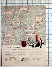 1960s Celanese Chemicals Ad Magazine Page Chemist Job Listings Ephemera picture
