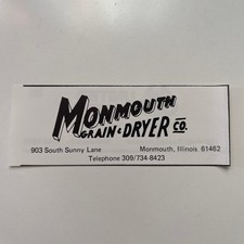 Monmouth Grain Dryer Co South Sunny Lane Monmouth IL 1983 Monmouth IL Ad SAJ3-M5 picture