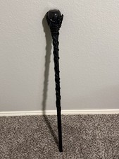 Merlin The Wizard Sorcerer Twisted Vines Staff Cane w/Gray Matter Orb 35” picture