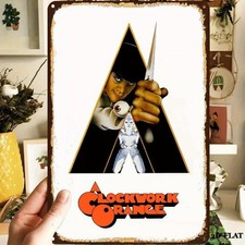 Vintage Clockwork Orange Movie Poster Tin Metal Signs Home Décor 8x12 picture