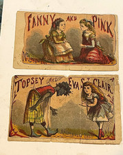 McLoughlin Bros Victorian Trade Card Lot: Fanny & Pink, Topsy & Eva St Clair picture