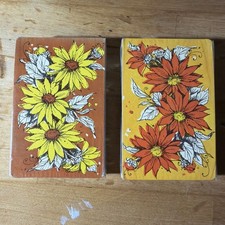 Vintage Stardust Playing Cards - Groovy Flowers - 2 Decks - Sealed New picture