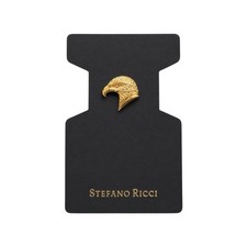 ULTRA RARE Stefano Ricci Eagle Head Gold Tone Lapel Pin Italy OFF CATALOG picture