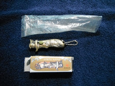 Vintage Eagle Roman Warrior Spring Retractable Knife- Key Chain & Box- NOS picture