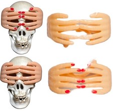 2pc SET-Funny Fingers PEEK-A-BOO GLASSES Novelty Costume Gag Hide Seek Game Mask picture