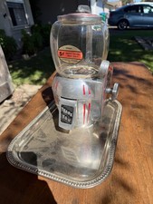 Vintage 1940s Atlas Bantam 5¢ Peanut Vending Machine Glass Globe Working picture