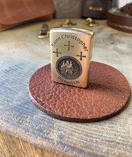 Saint Christopher Custom Zippo | Brass Armor Zippo | Made in USA picture