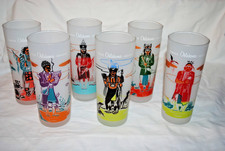 Famous Oklahoma Indians glasses, 1960s Knox service station, LOT OF 6 DIFF. NICE picture