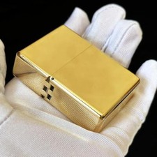 ZORRO 912 912s Brass Kerosene Lighter Windproof Heavy Armor Design 3/5 Hinge picture