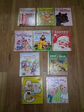 Walt Disney Little Golden Books 1995 Vintage Lot of 10, Made in USA Golden Press picture