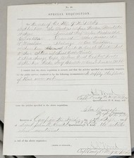 Civil War 1864 U.S. Army Special Requisition 9th New York Heavy Artillery picture