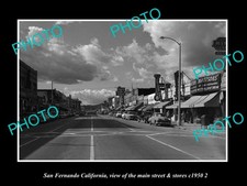 San Fernando California The Main St & Stores c1950 3 Old Large Historic Photo picture