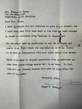 Roger Tory Peterson 1954 Signed TLS Letter Bird Field Guide Autograph LOA picture