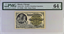 1893 WORLDS COLUMBIAN EXPO TICKET  *ADMIT THE BEARER*  