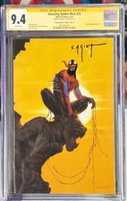 AMAZING SPIDER-MAN 23 CGC 9.4 SS 🔥 SIGNED E. M. GIST + VENOM REMARQUE VIRGIN 🔥 picture