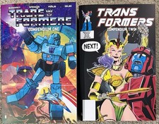 TRANSFORMERS COMPENDIUM Vol 1 & Vol2 DCBS Variant RARE HTF Marvel picture