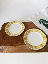 Franciscan Antigua Whitestone Ware Bread Plates Set of 2 MCM Japan 6 1/8