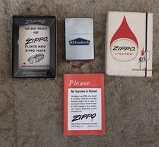 Vintage Early Zippo B. F. Goodrich Lighter Never Used picture