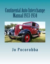 CONTINENTAL Parts Interchange Manual 1933-1934 ~Find & Identify Orig. Parts~NEW picture