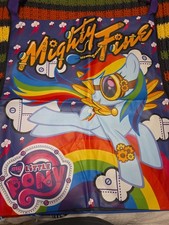 2012 Hasbro My Little Pony Rainbow Dash Hello Kitty We Love Fine Giant Tote Bag picture