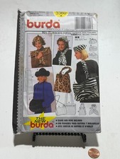 BURDA Pattern 3360 8X Hats, Bags, + Scarves Head Sizes 52-60 picture