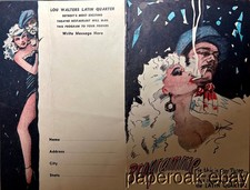 ca1940's Lou Walters Detroit Latin Quarter Theatre Restaurant Program picture