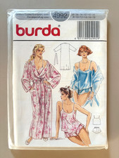 80s Burda 4992 Sewing Pattern Misses' Lingerie Camisole  Size 8-18 UNCUT FF picture
