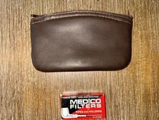 VTG  Medico Pipe Filters Box W/ 8 filters, RED BOX. Tobacco Pouch Included. picture