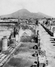 Italy, Campania, Pompei, Foro, 1910 OLD PHOTO picture