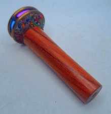 Handcrafted 3 Inch Kaleidoscope Wood & Brass Double-Wheel picture