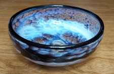 VTG GAYLE GLASS Studio Art Bermuda Glass Bowl Handmade 5