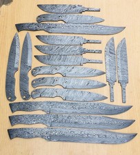 Lot of 16 Pcs Gorgeous handmade Damascus steel Hunting & Chef blank blades picture