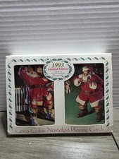 1993 Vintage Coca Cola Playing Cards Limited Edition Santa 2 Deck NEW SEALED picture
