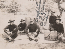 Men War Group Militaria RPPC Undivided Back Postcard Lake Washington Michigan picture