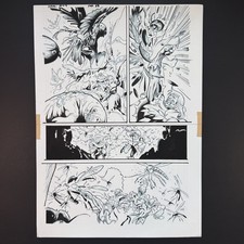 Ka-Zar Lord of the Savage Land #4 Original Comic Art Inks Marvel 2022 Shanna picture