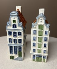 Vtg Amsterdam Herengracht H91 H63 Royal Goedewaagen Delft Holland Ceramic Houses picture
