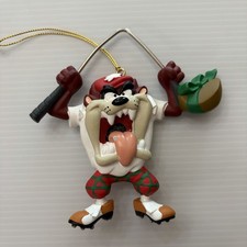 Vintage Looney Tunes Christmas Ornament Golfer Breaking Club picture