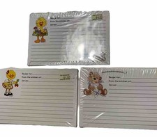 Vintage Suzy’s Zoo Recipe Cards Lot of 3 NOS Sealed 72 Cards Suzy Spafford Read picture