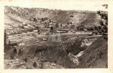Sunrise WY Wyoming  c1940 Ghost Town Aerial View 1 RPPC Postcard COPY picture