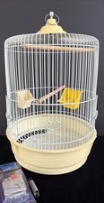 Vintage Hoei Japan Bird Cage Yellow Finch lovebird Metal Retro MCM Hanging Decor picture