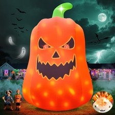 Kalolary 20FT Tall Halloween Pumpkin Inflatable Outdoor Decoration picture
